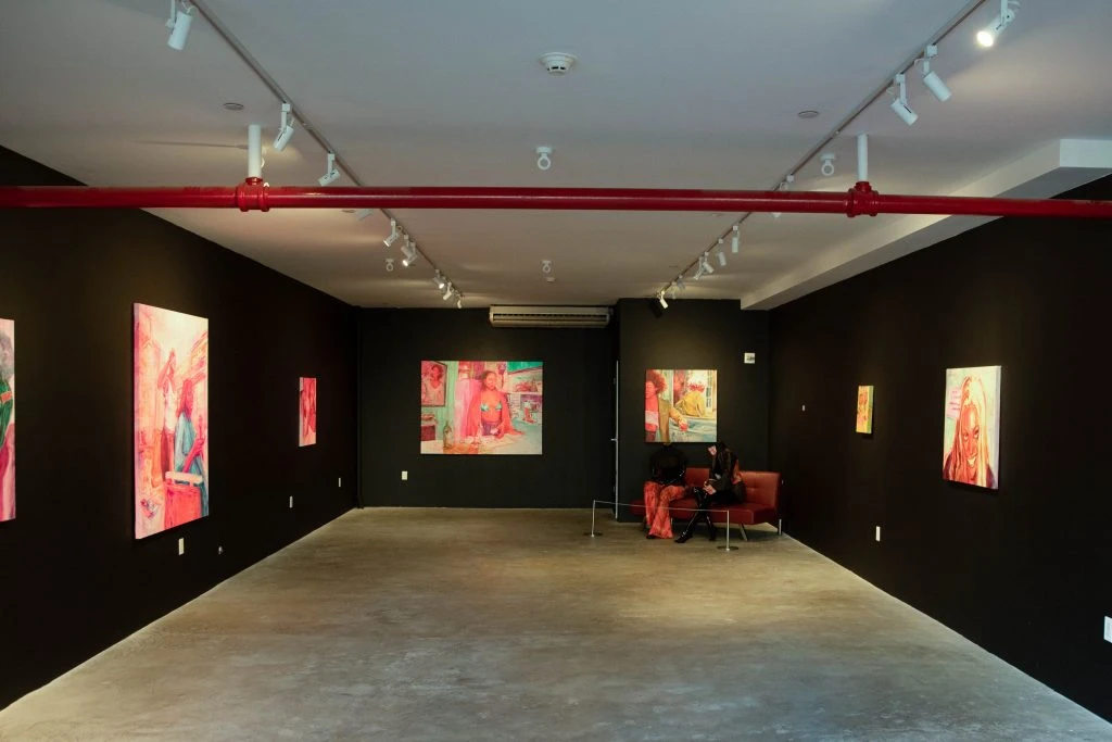 The grand opening of the Cierra Britton Gallery.  Courtesy of Cierra Britton.