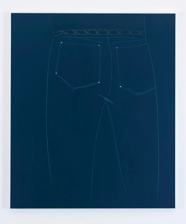 The Look by Robert Bordo (oil on canvas over wood, 2016), part of a major exhibition of the artist's work at the Foreland.
