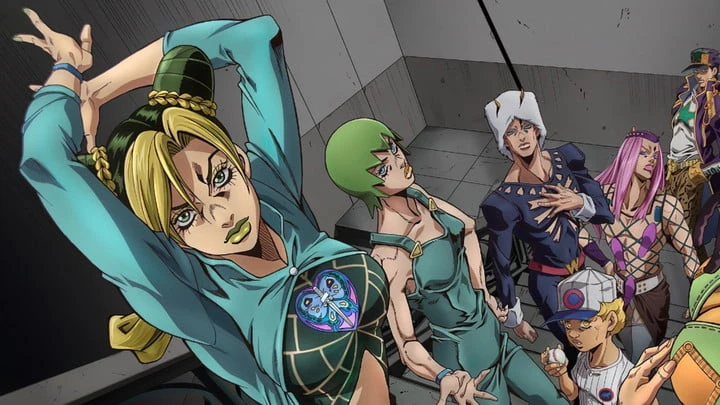 The main cast of JoJo's Bizarre Adventure: Stone Ocean