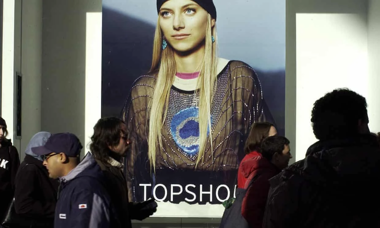 Window display, ca. 2001, from Trouble at Topshop.