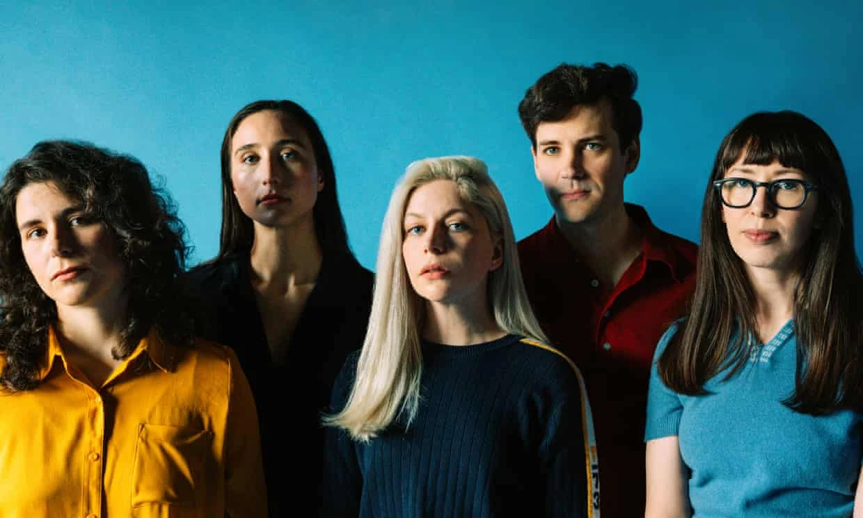 Five members of the Canadian band Alvvays.