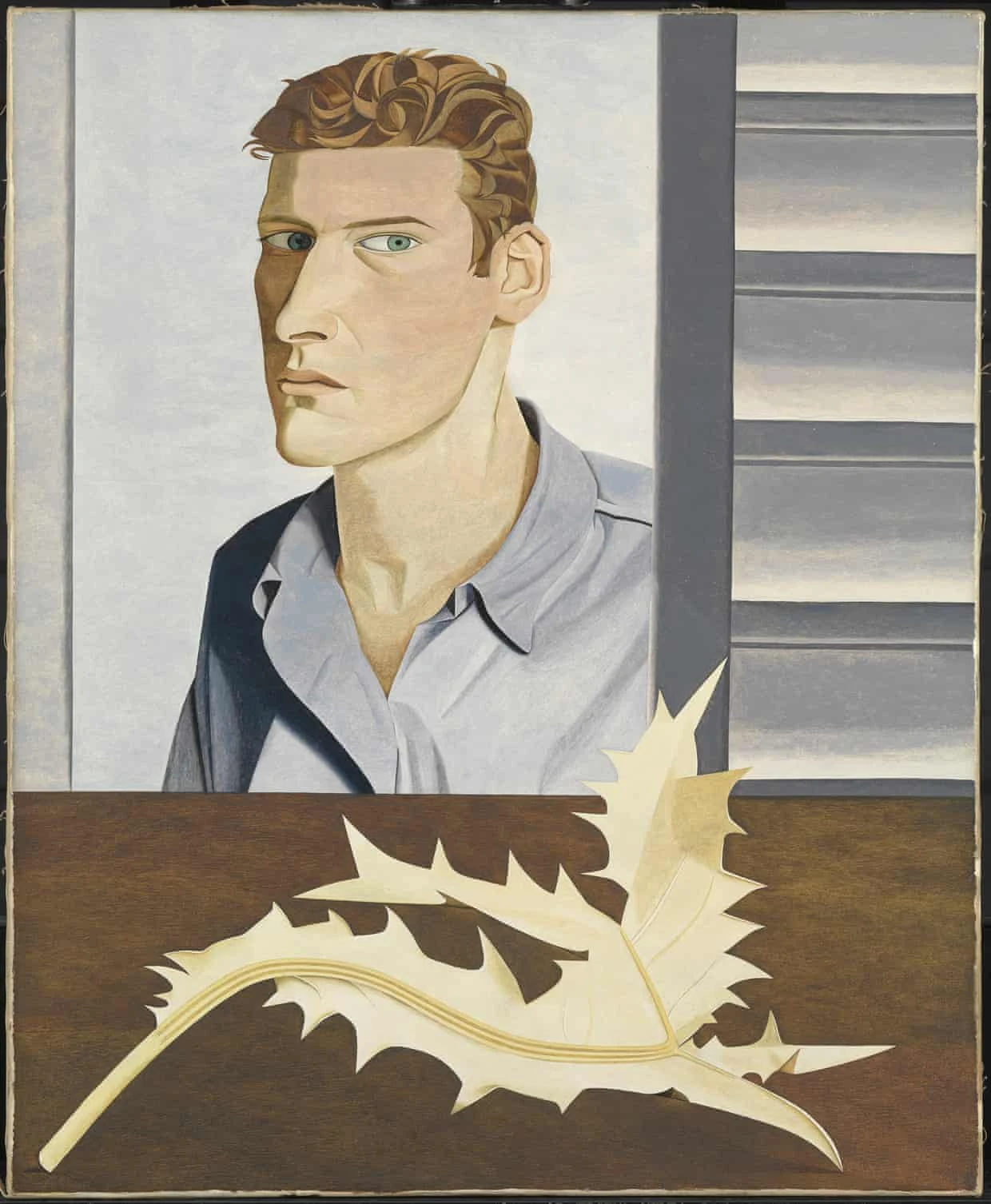 Man with a Thistle (Self-Portrait). 