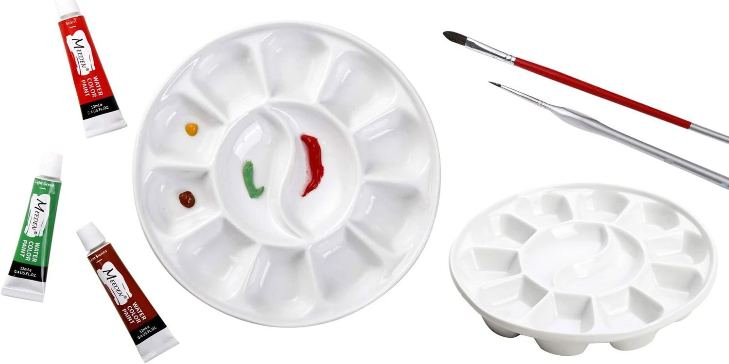 MEEDEN-12 Well Rounded Porcelain Color Palette-