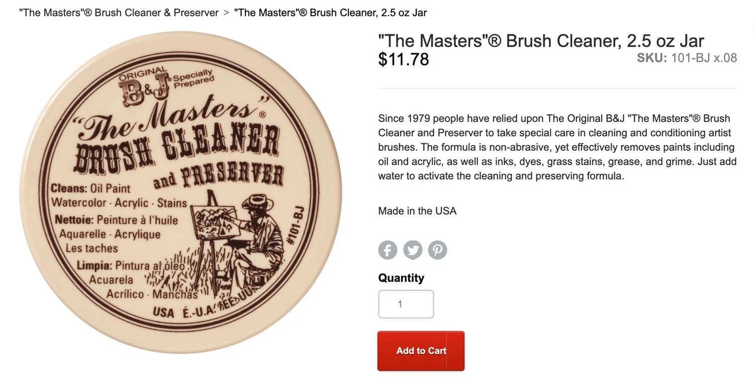 The Masters Brush Cleaner and Keeper