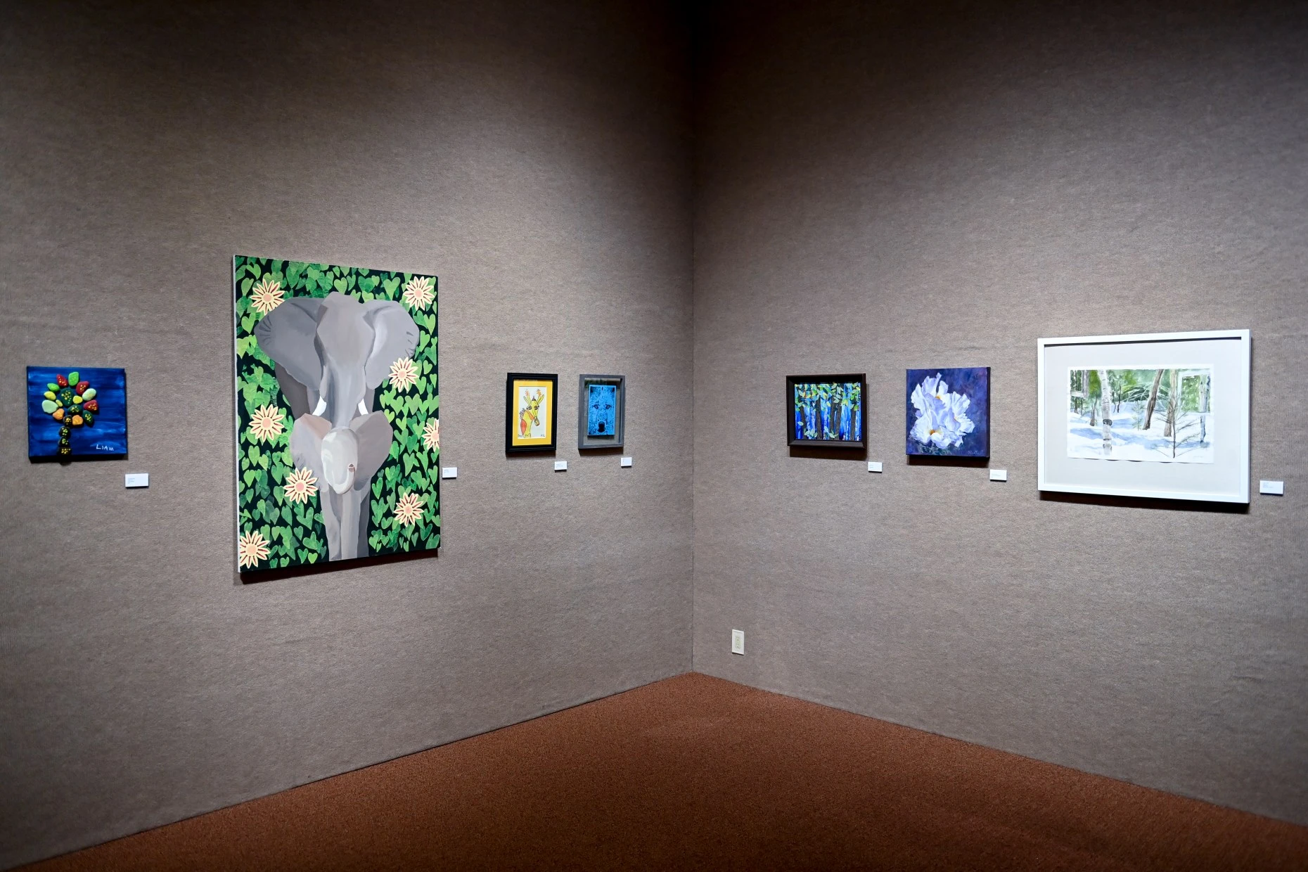 GREELEY, CO - JULY 30: Artwork is on display at the Art Picnic art exhibit at the Tointon Gallery in downtown Greeley on July 30, 2022.  (Alex McIntyre/Photographer)